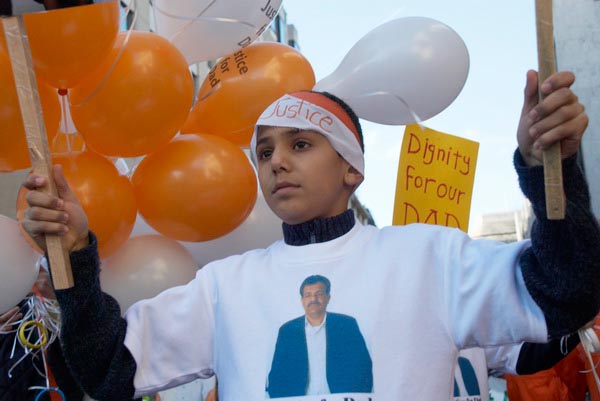  2006, Peter Marshall. Protest against Guantanamo detentions