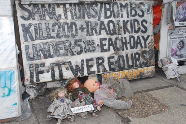 Brian Haw in Parliament Square © 2006, Peter Marshall