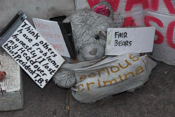 Brian Haw at Parliament Square