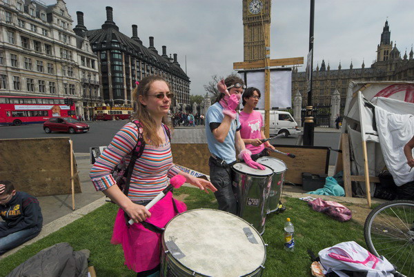 Brian Haw, Parliament Square  © 2006, Peter Marshall