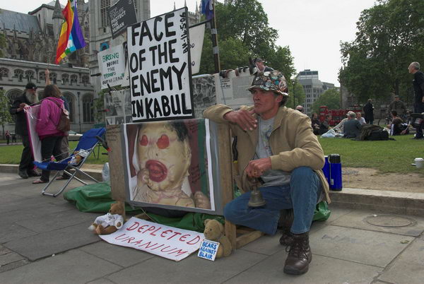 Brian Haw,5 years Parliament Square © 2006, Peter Marshall