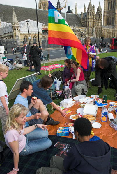 Brian Haw,5 years Parliament Square © 2006, Peter Marshall