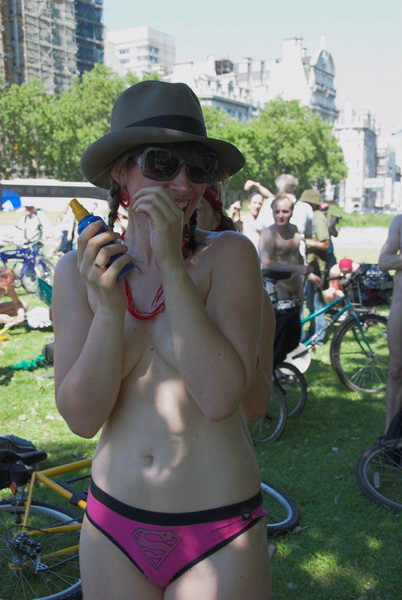 World Naked Bike Ride London. © 2006, Peter Marshall