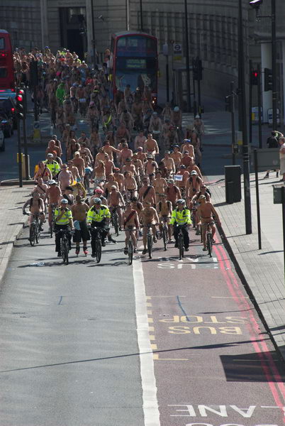 World Naked Bike Ride London. © 2006, Peter Marshall
