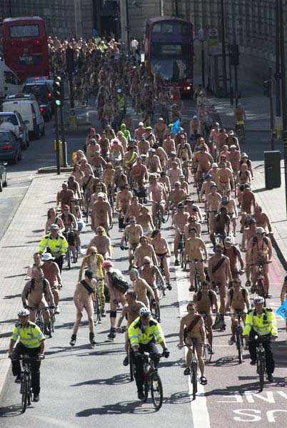 World Naked Bike Ride London. © 2006, Peter Marshall