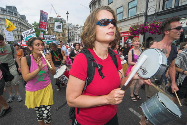 stop israeli attacks on lebanon and palestine © 2006, peter marshall