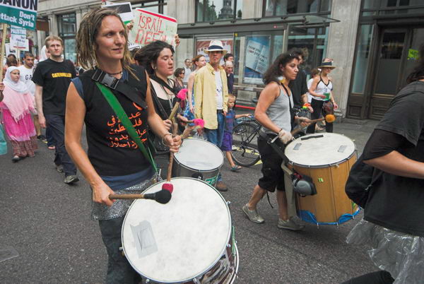 stop israeli attacks on lebanon and palestine © 2006, peter marshall