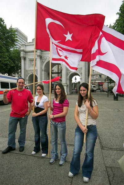 32nd  Anniversary celebrated by Turkish Cypriots © 2006, Peter Marshal