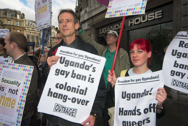 Outrage Protests at Uganda House © 2006, Peter Marshall