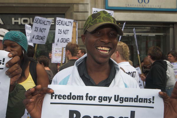 Outrage Protests at Uganda House © 2006, Peter Marshall