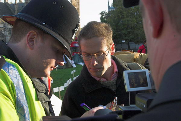 No More Fallujahs: Peace Camp Parliament Square © Peter Marshall, 2006
