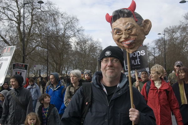 Stop Trident, Troops out of Iraq © 2007, Peter Marshall