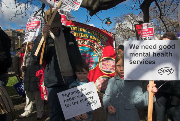 NHS March, Camberwell © 2007, Peter Marshall