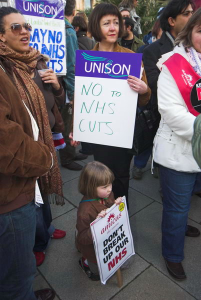 Keep the NHS working, Hackney © 2007, Peter Marshall