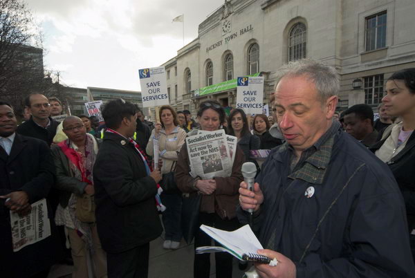 Keep the NHS working, Hackney © 2007, Peter Marshall