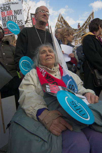 Keep the NHS working, Hackney © 2007, Peter Marshall