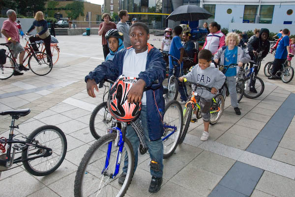 Bike Riders from Burgess Park © 2007, Peter Marshall