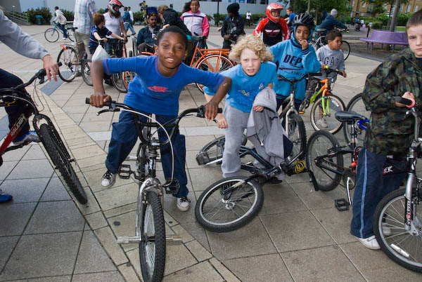 Bike Riders from Burgess Park © 2007, Peter Marshall