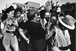Notting Hill carnival revellers